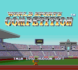 World Sports Competition Title Screen